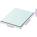 vidaXL 2 db átlátszó üveg paneles polc 20 x 15 cm