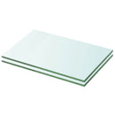 vidaXL 2 db átlátszó üveg paneles polc 20 x 25 cm