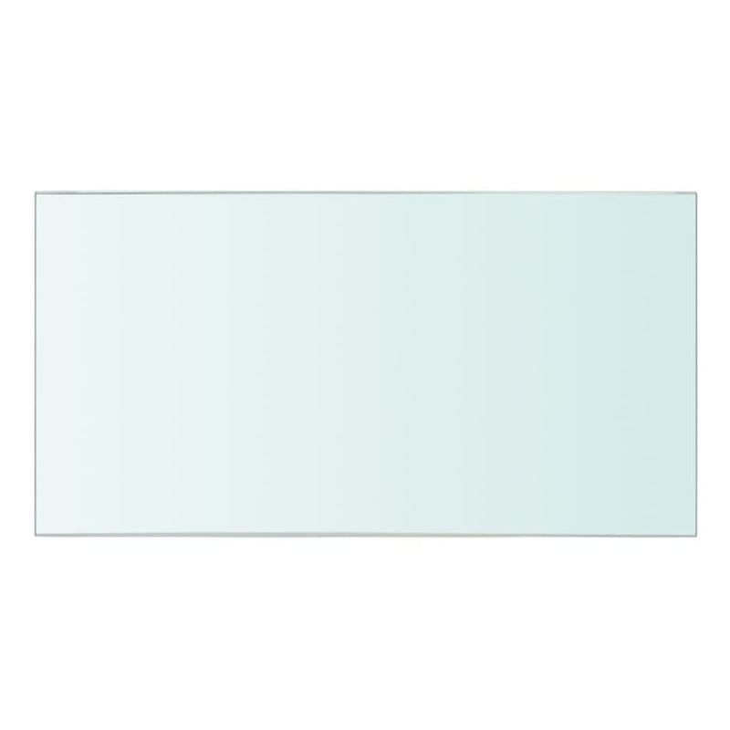 vidaXL 2 db átlátszó üveg paneles polc 30 x 12 cm