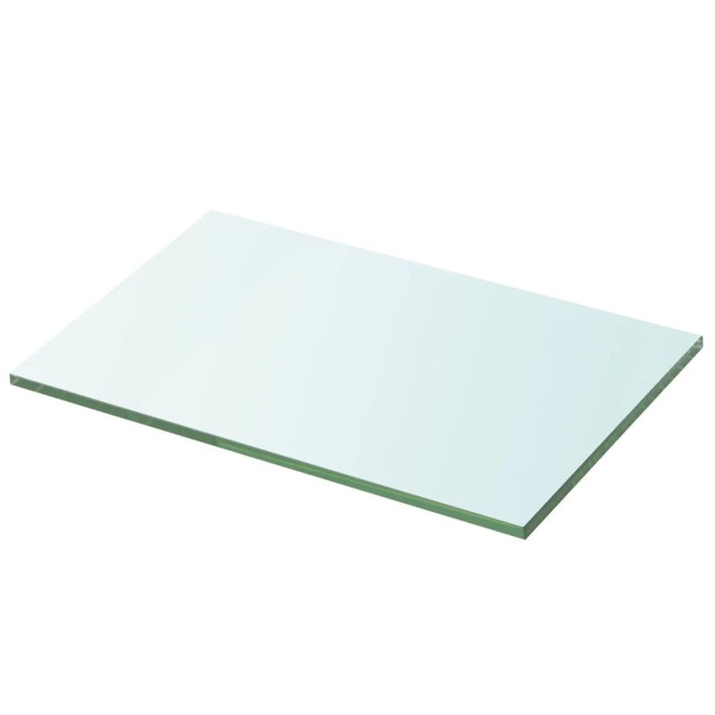 vidaXL 2 db átlátszó üveg paneles polc 30 x 15 cm