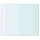 vidaXL 2 db átlátszó üveg paneles polc 30 x 20 cm