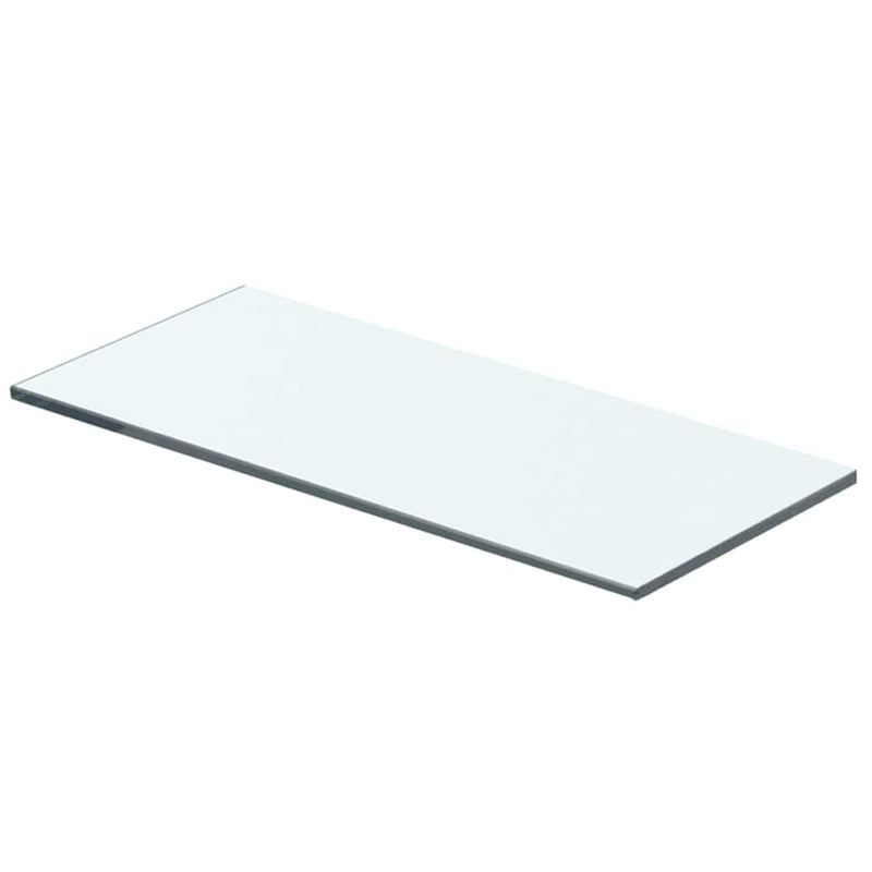 vidaXL 2 db átlátszó üveg paneles polc 40 x 12 cm
