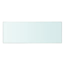 vidaXL 2 db átlátszó üveg paneles polc 40 x 12 cm