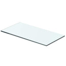vidaXL 2 db átlátszó üveg paneles polc 40 x 15 cm
