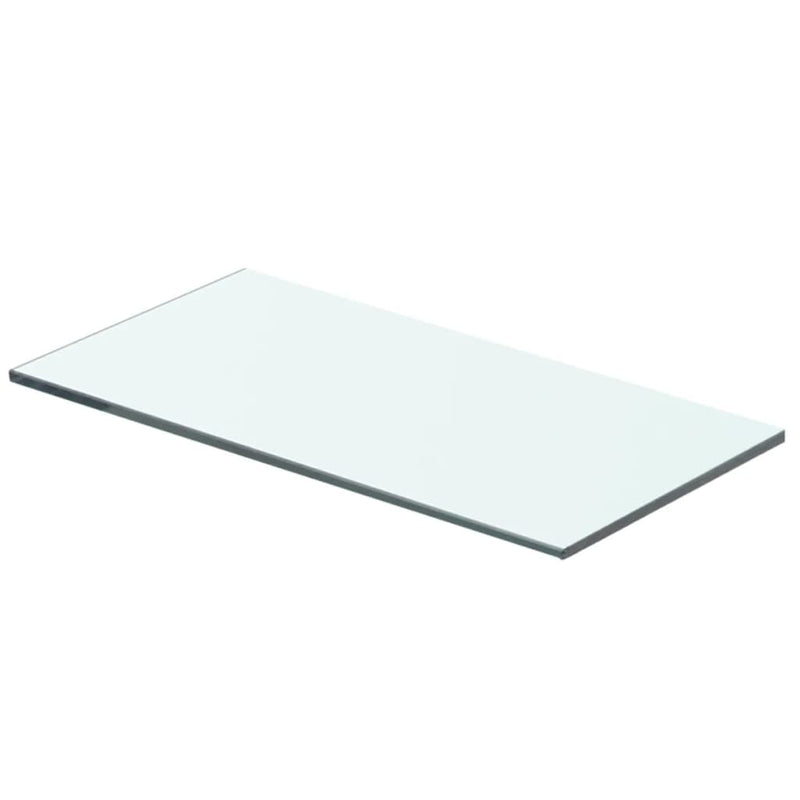 vidaXL 2 db átlátszó üveg paneles polc 40 x 15 cm