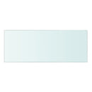 vidaXL 2 db átlátszó üveg paneles polc 40 x 15 cm