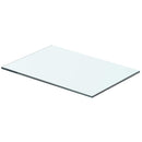 vidaXL 2 db átlátszó üveg paneles polc 40 x 20 cm