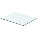 vidaXL 2 db átlátszó üveg paneles polc 40 x 25 cm