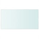 vidaXL 2 db átlátszó üveg paneles polc 40 x 25 cm