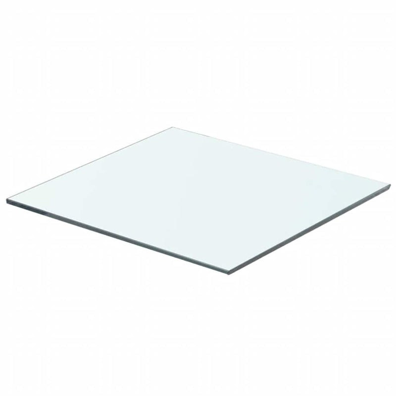 vidaXL 2 db átlátszó üveg paneles polc 40 x 30 cm