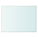 vidaXL 2 db átlátszó üveg paneles polc 40 x 30 cm