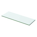 vidaXL 2 db átlátszó üveg paneles polc 50 x 12 cm