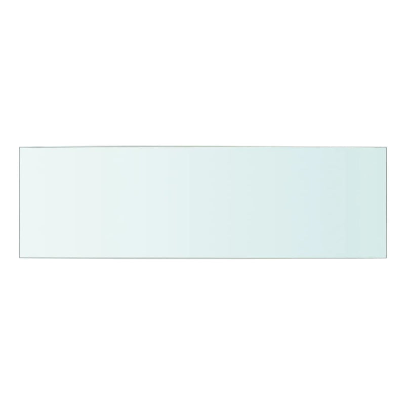 vidaXL 2 db átlátszó üveg paneles polc 50 x 15 cm