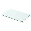 vidaXL 2 db átlátszó üveg paneles polc 50 x 25 cm