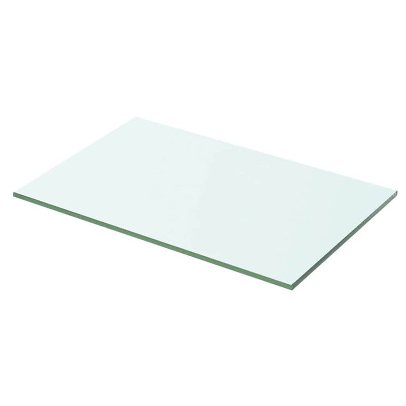 vidaXL 2 db átlátszó üveg paneles polc 50 x 25 cm