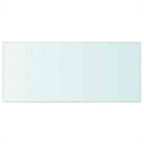 vidaXL 2 db átlátszó üveg paneles polc 50 x 25 cm