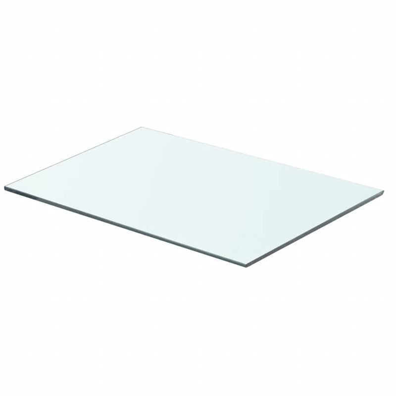 vidaXL 2 db átlátszó üveg paneles polc 50 x 30 cm