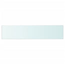 vidaXL 2 db átlátszó üveg paneles polc 60 x 12 cm