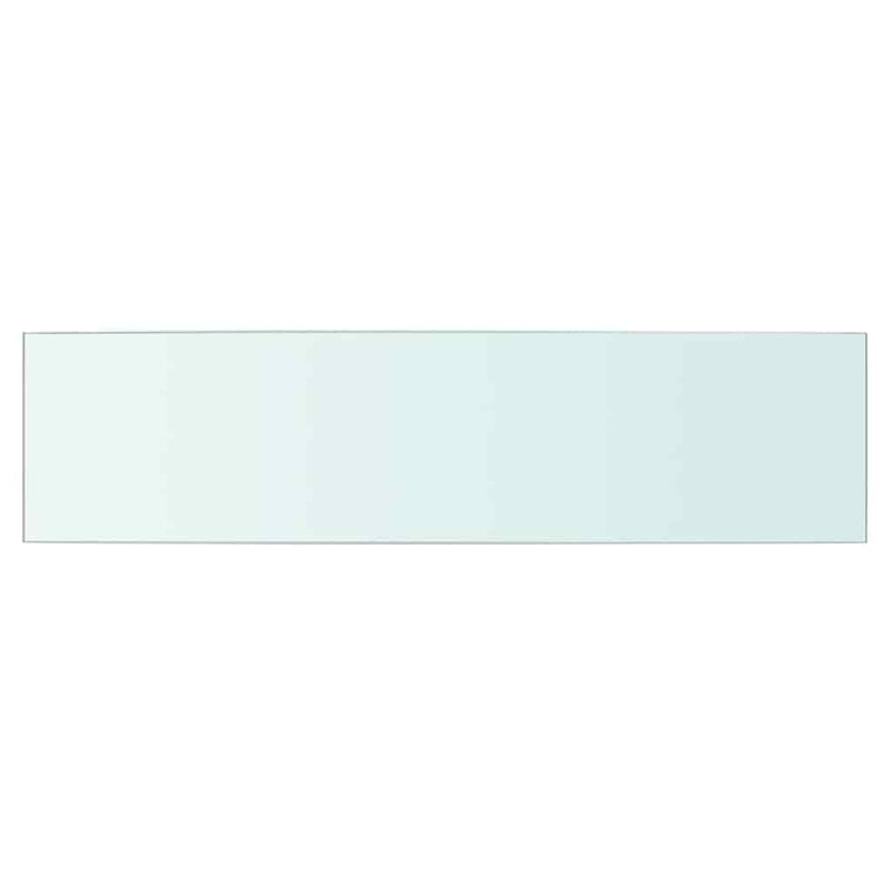 vidaXL 2 db átlátszó üveg paneles polc 60 x 15 cm