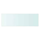 vidaXL 2 db átlátszó üveg paneles polc 60 x 20 cm