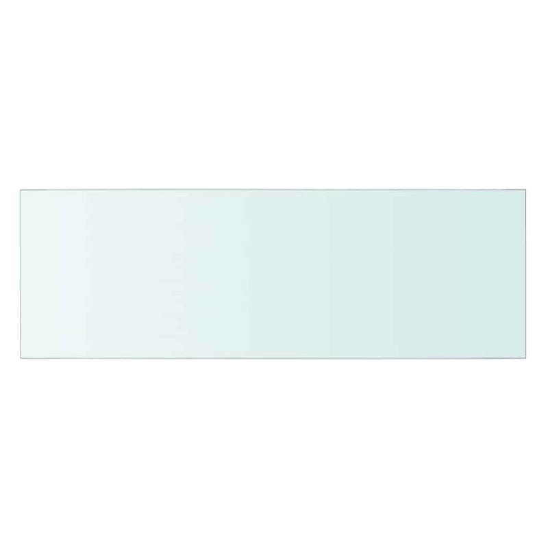 vidaXL 2 db átlátszó üveg paneles polc 60 x 20 cm