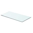 vidaXL 2 db átlátszó üveg paneles polc 60 x 25 cm