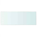 vidaXL 2 db átlátszó üveg paneles polc 60 x 25 cm