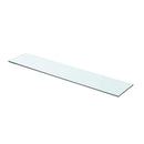 vidaXL 2 db átlátszó üveg paneles polc 70 x 15 cm
