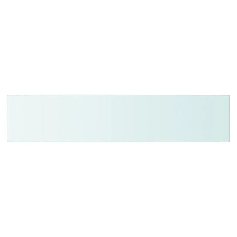 vidaXL 2 db átlátszó üveg paneles polc 70 x 15 cm