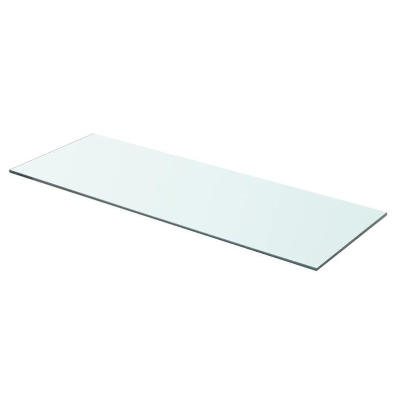 vidaXL 2 db átlátszó üveg paneles polc 70 x 25 cm