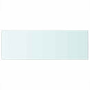 vidaXL 2 db átlátszó üveg paneles polc 70 x 25 cm