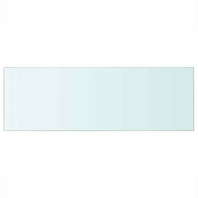 vidaXL 2 db átlátszó üveg paneles polc 70 x 25 cm