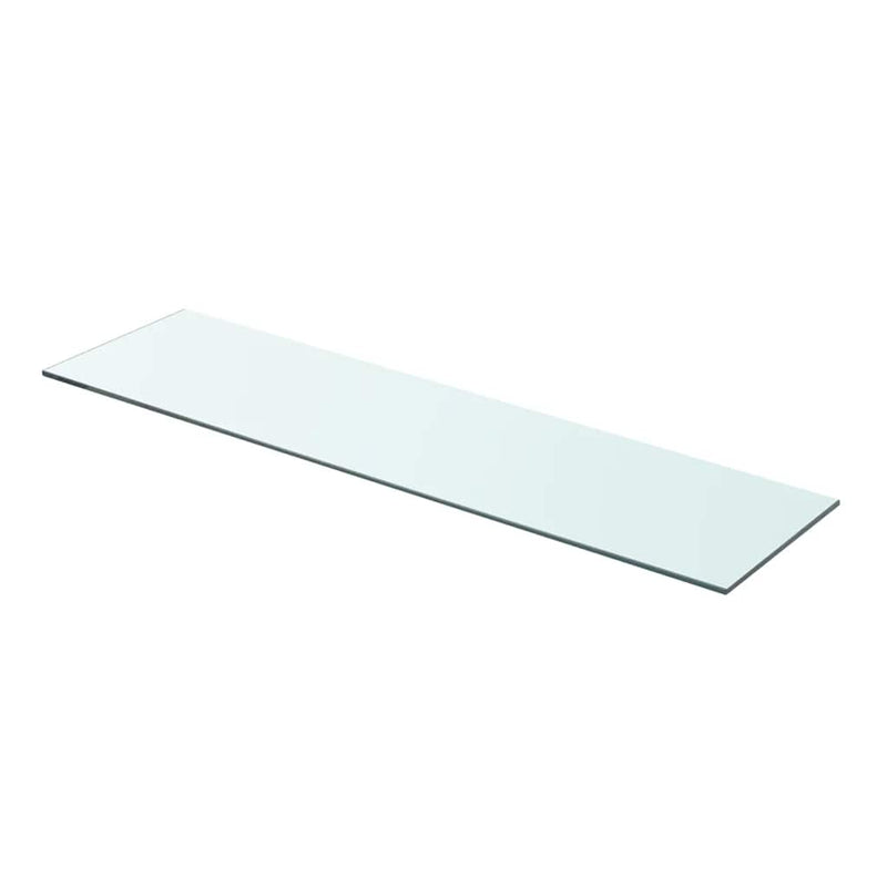 vidaXL 2 db átlátszó üveg paneles polc 80 x 20 cm