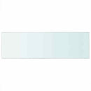 vidaXL 2 db átlátszó üveg paneles polc 80 x 25 cm