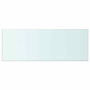 vidaXL 2 db átlátszó üveg paneles polc 80 x 30 cm