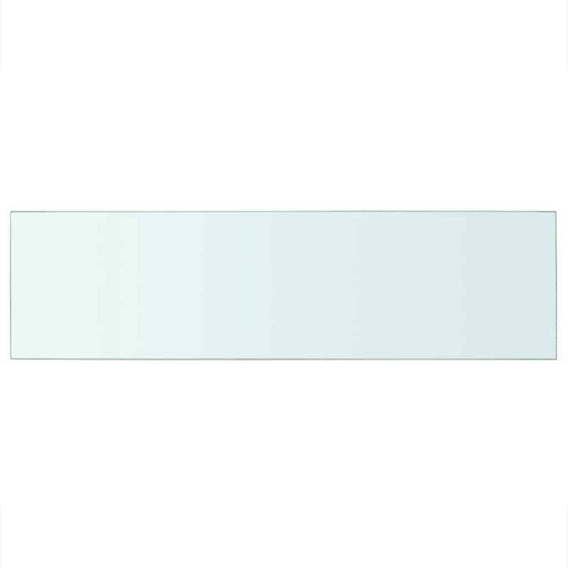 vidaXL 2 db átlátszó üveg paneles polc 90 x 25 cm