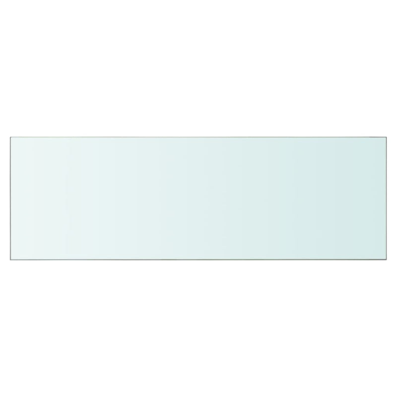 vidaXL 2 db átlátszó üveg paneles polc 90 x 30 cm