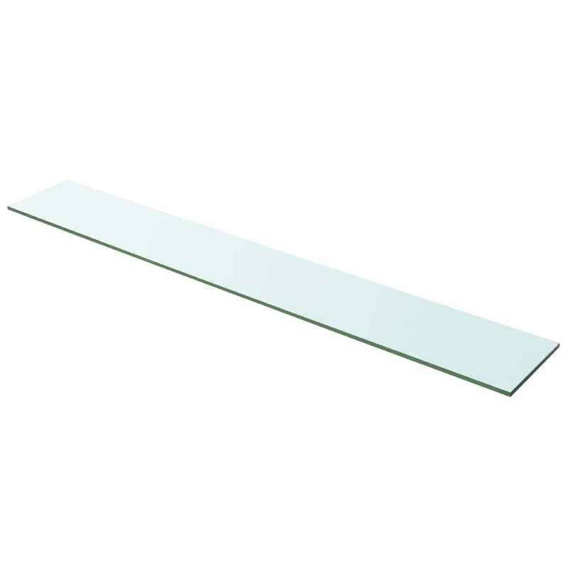 vidaXL 2 db átlátszó üveg paneles polc 100 x 15 cm