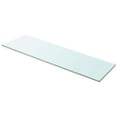 vidaXL 2 db átlátszó üveg paneles polc 100 x 30 cm