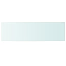 vidaXL 2 db átlátszó üveg paneles polc 100 x 30 cm