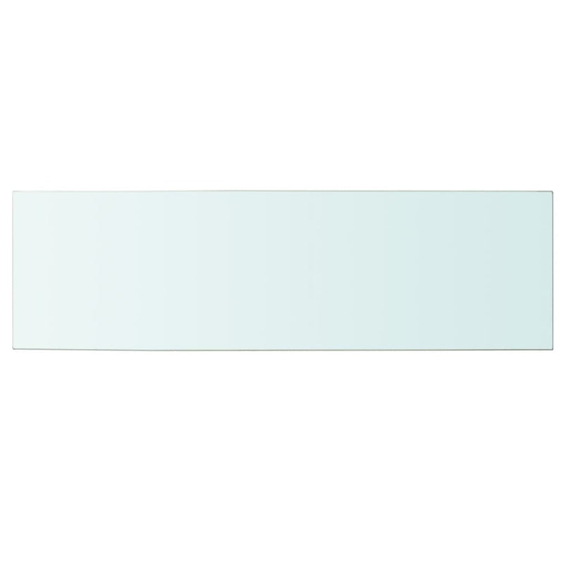 vidaXL 2 db átlátszó üveg paneles polc 100 x 30 cm