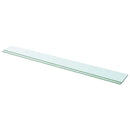 vidaXL 2 db átlátszó üveg paneles polc 110 x 12 cm