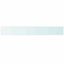 vidaXL 2 db átlátszó üveg paneles polc 110 x 15 cm