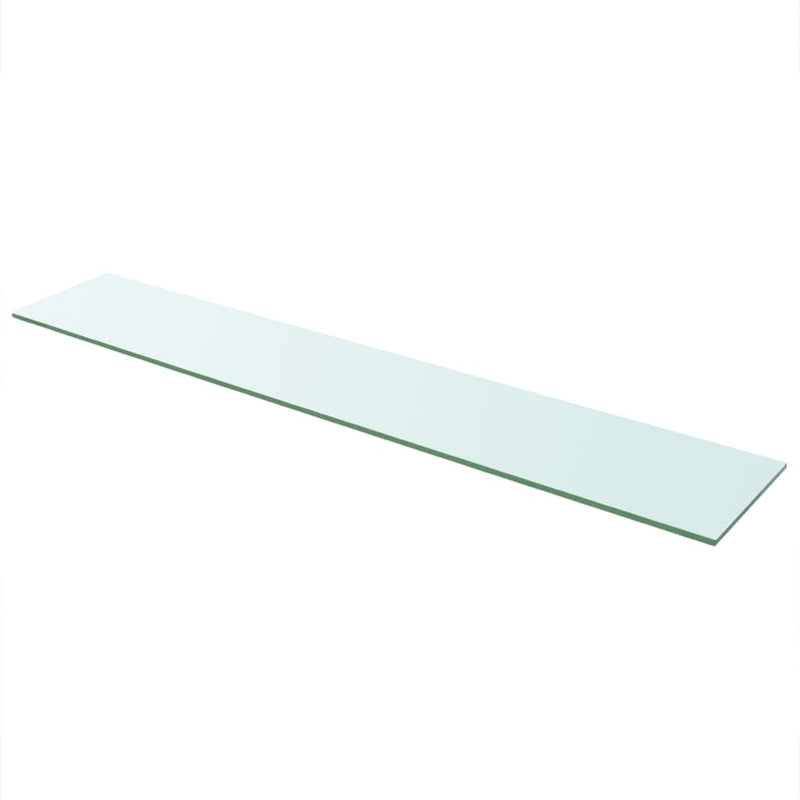 vidaXL 2 db átlátszó üveg paneles polc 110 x 20 cm