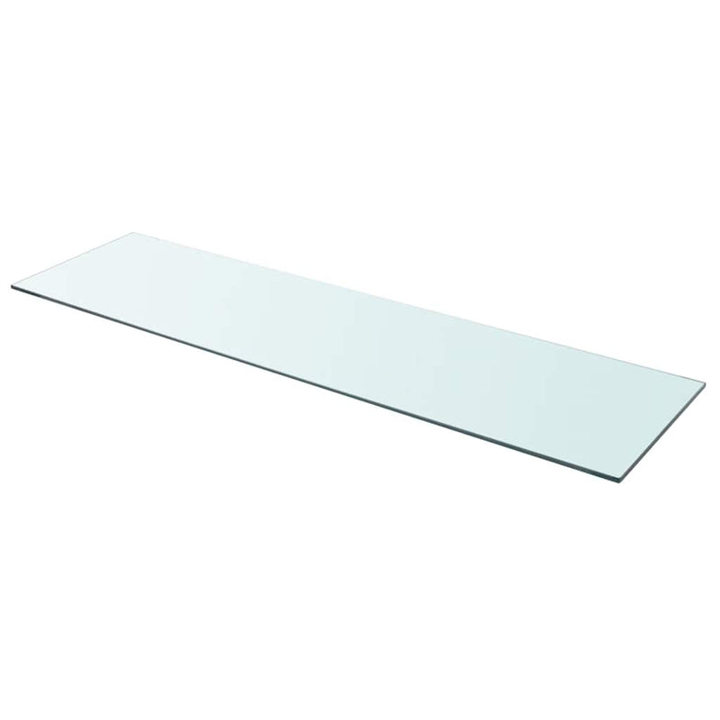 vidaXL 2 db átlátszó üveg paneles polc 110 x 30 cm