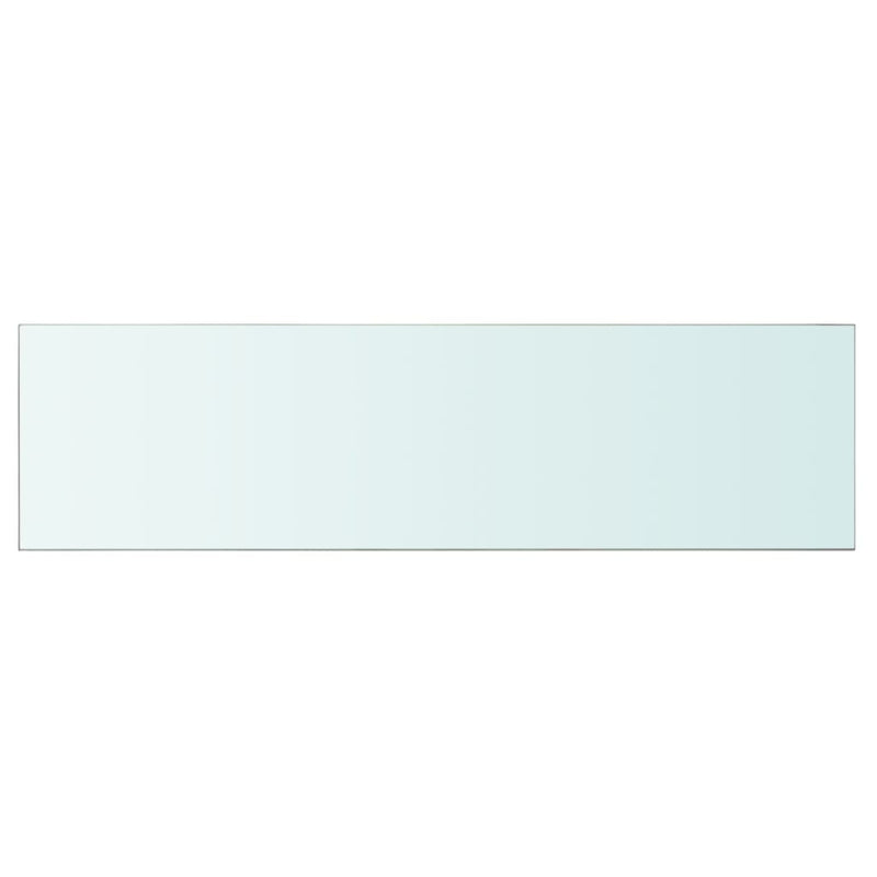 vidaXL 2 db átlátszó üveg paneles polc 110 x 30 cm