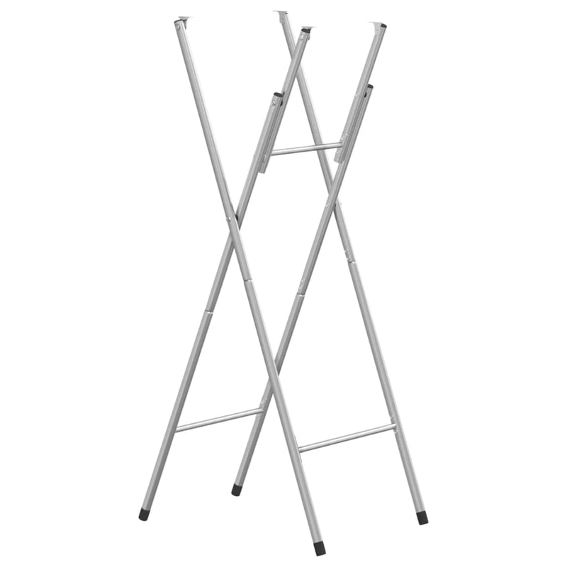 vidaXL ezüst horganyzott acél összecsukható bárasztal láb 45x53x108 cm