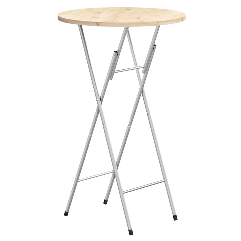 vidaXL ezüst horganyzott acél összecsukható bárasztal láb 45x53x108 cm