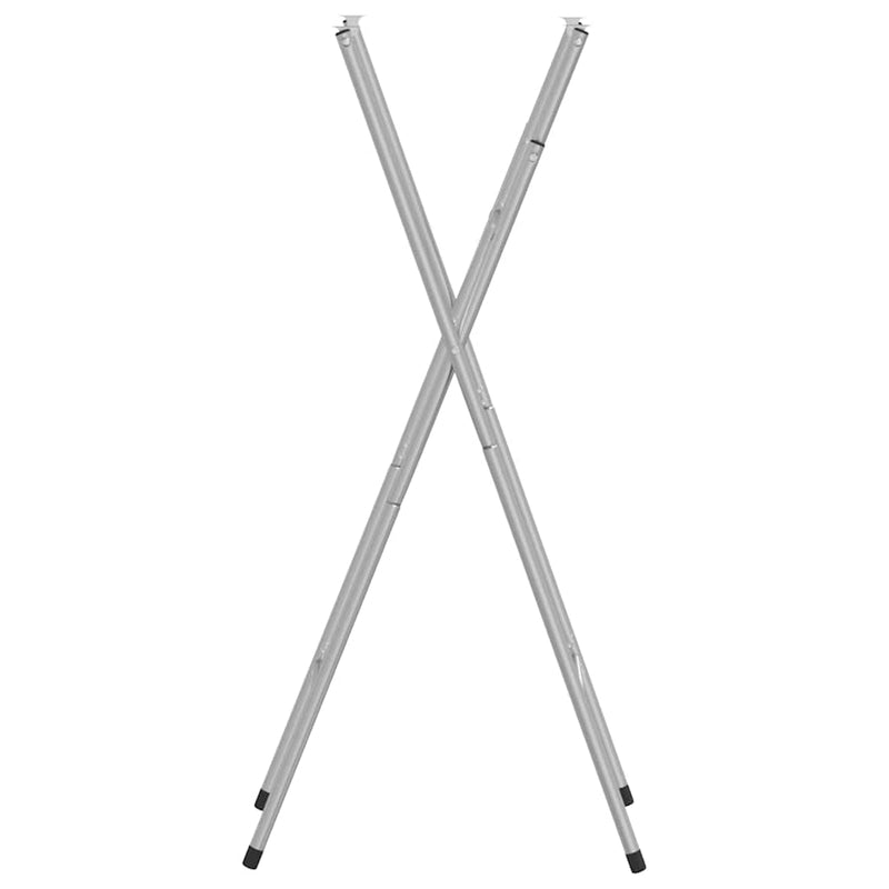 vidaXL ezüst horganyzott acél összecsukható bárasztal láb 45x53x108 cm