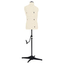 vidaXL krémszínű férfi állítható próbababa 37-45 méretű